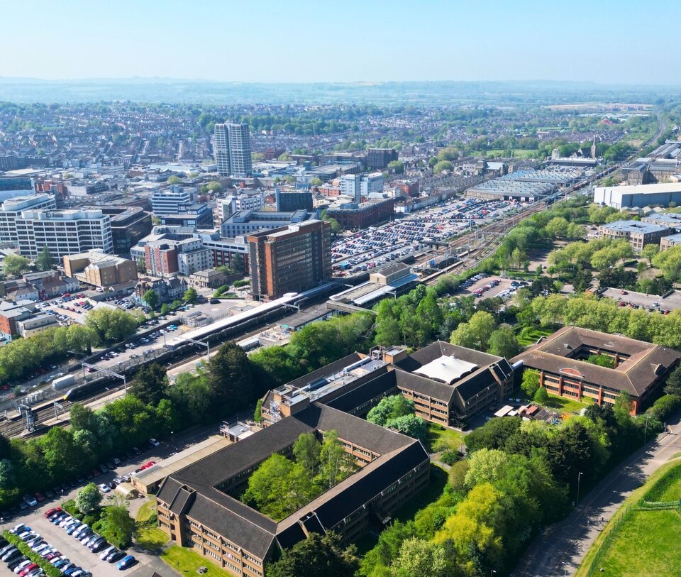 Swindon skyline on a clear day